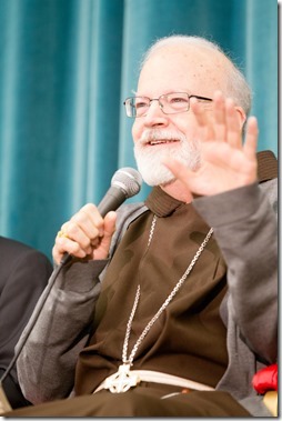 Galveston â€“ Houston Cardinal Daniel DiNardo and Boston Cardinal Sean O'Malley answer questions for the media at the Pontifical North American College March 5, 2013.Pilot photo by Gregory L. Tracy